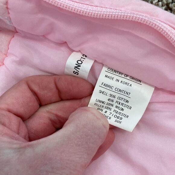 Vintage 80s 90s TidyKins Pink Elephant Pink Snowsuit - Picture 13 of 16